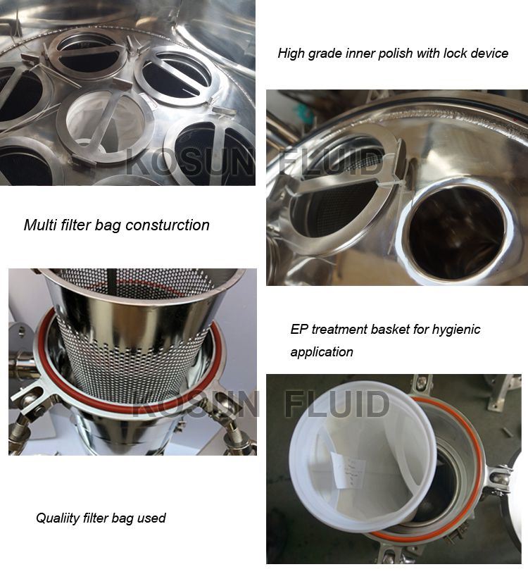 Stainless Steel Bag Filter for Industrial Liquid Filtration
