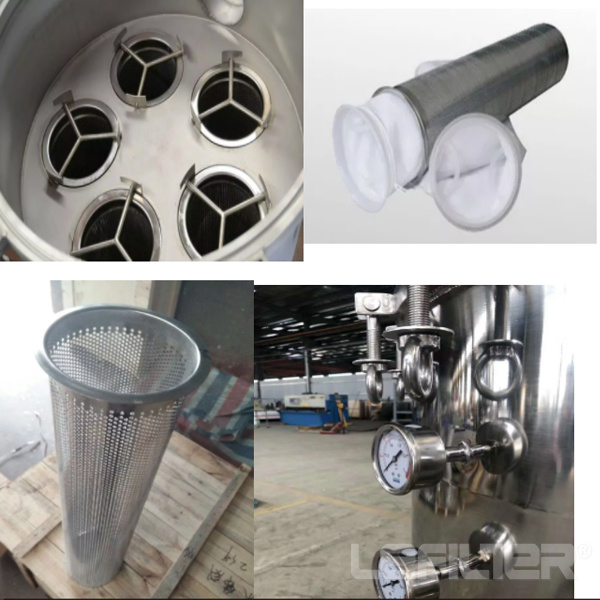 Stainless Steel Industrial Water Filtration Bag Filters Housing