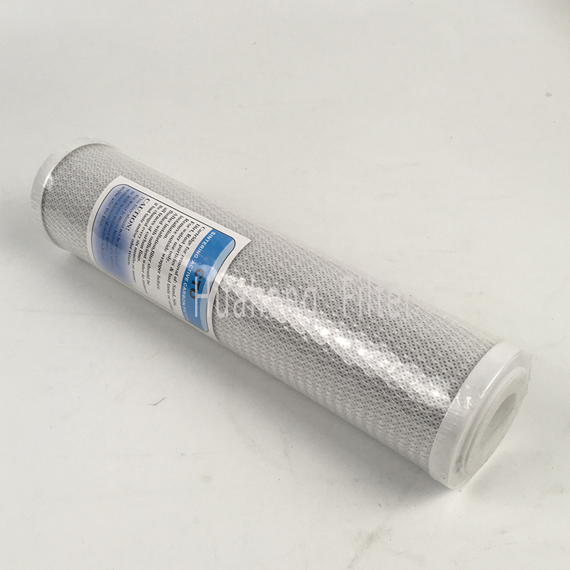 Reverse osmosis water filter cartridge activated carbon water filter element