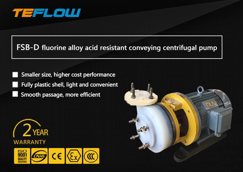 Horizontal Anti-Leakage Pump for Chemical Acid-Base Liquids Used in Mine