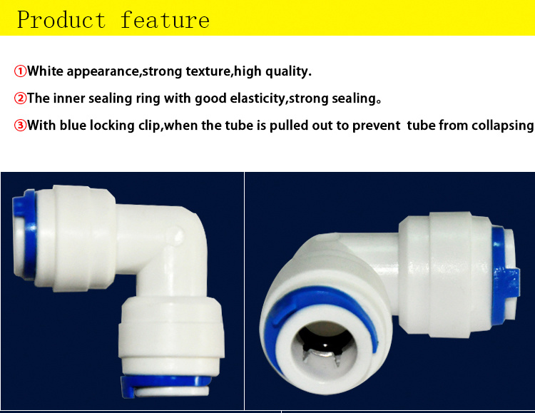 Quick Plastic RO Water Connector for Water Filter