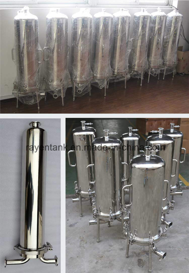 China Stainless Micro Filter Housing Stainless Steel Membrane Cartridge
