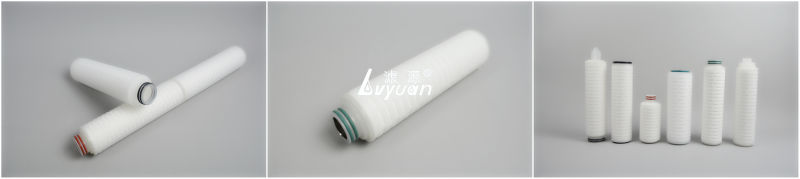 0.22 0.45 Micron Pes Membrane Pleated Filter Cartridge for Food and Beverage Filtration