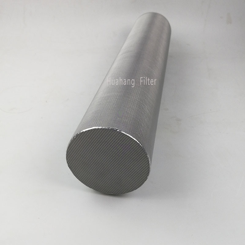 gas filter element, jumbo pleated filter cartridges, five layers Sintered metal fiber polymer candle filter