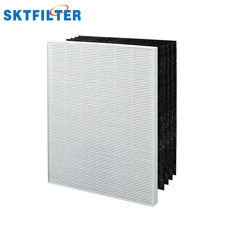 True HEPA and 4 Replacement Carbon Filters for Air Purifiers