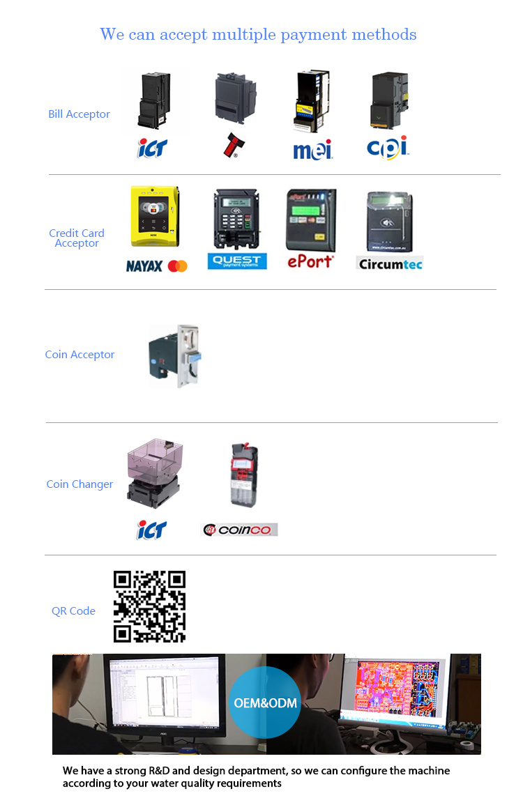 China Supplier OEM Self-Service Water Filter Vending Machine