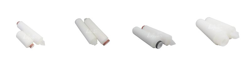 10 Inch Water Filter PVDF Pleated Membrane Cartridge Filter 0.1 Micron Filter Cartridge