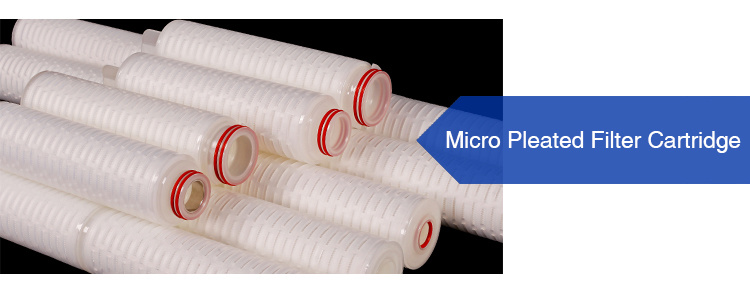 Darlly Hydrophobic PTFE Membrane Micron Pleated Filter Cartridge for Food and Beverage