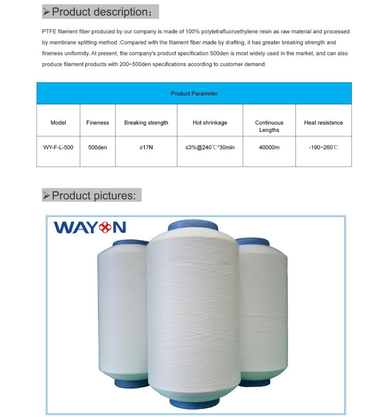 for PTFE P84 PPS Filter Bags 1250d PTFE Sewing Thread