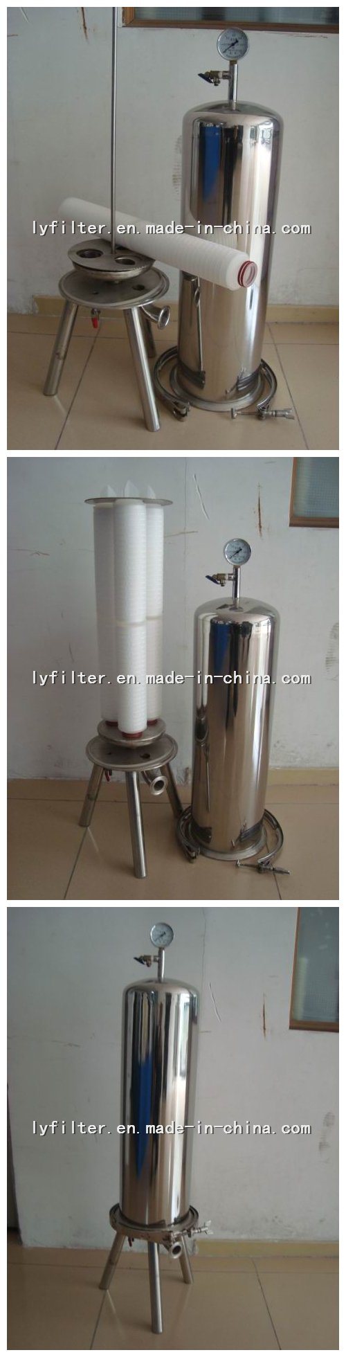 High Quality Liquid and Air Stainless Steel Filter Housing