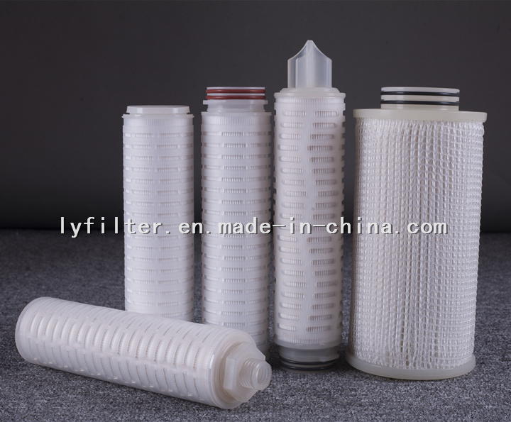 Fin End Caps 0.4um Microporous Pleated PP Water Filter Cartridge