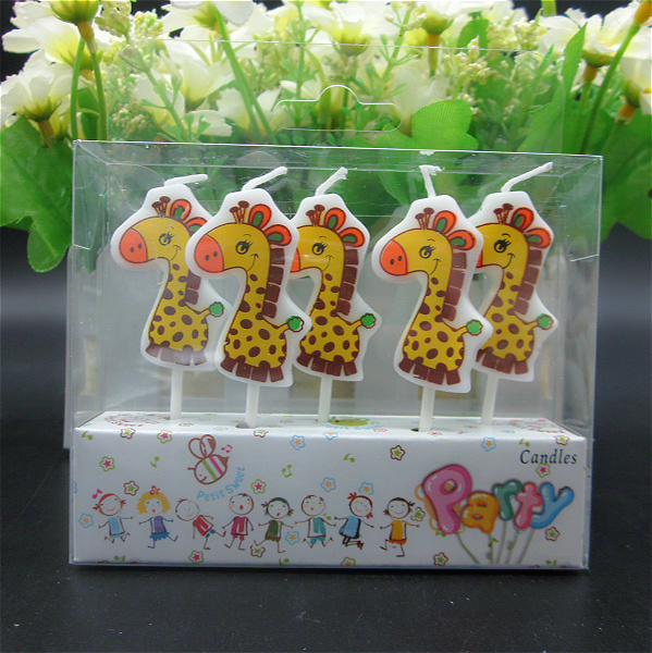Giraffe Animal Shaped Candle Cartoon Birthday Candle Party Candle