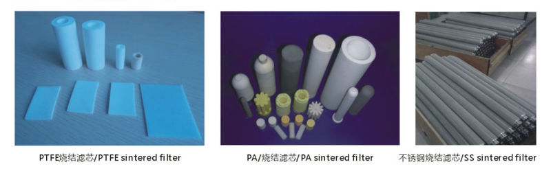 PA Polyamide Porous Filter Element Cartridge with DOE/Soe/Screw Plastic Cap