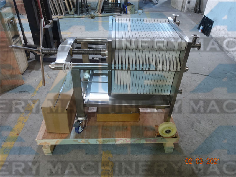 Small Scale Filter Press with Material Stainless Steel Filter Press