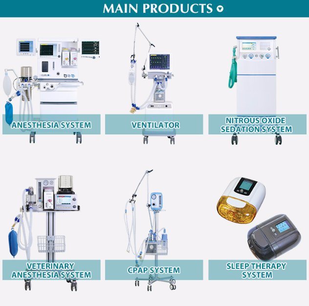 Superstar Medical Alibaba China Supplier High Performance Compact Medical Equipment Anesthesia Machine S6100d