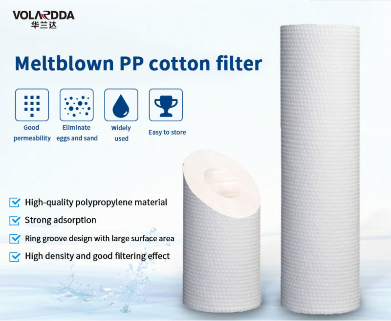Commercial 100% PP Cotton Melt Blown/Pleated/String Wound Water Cartridge Filter