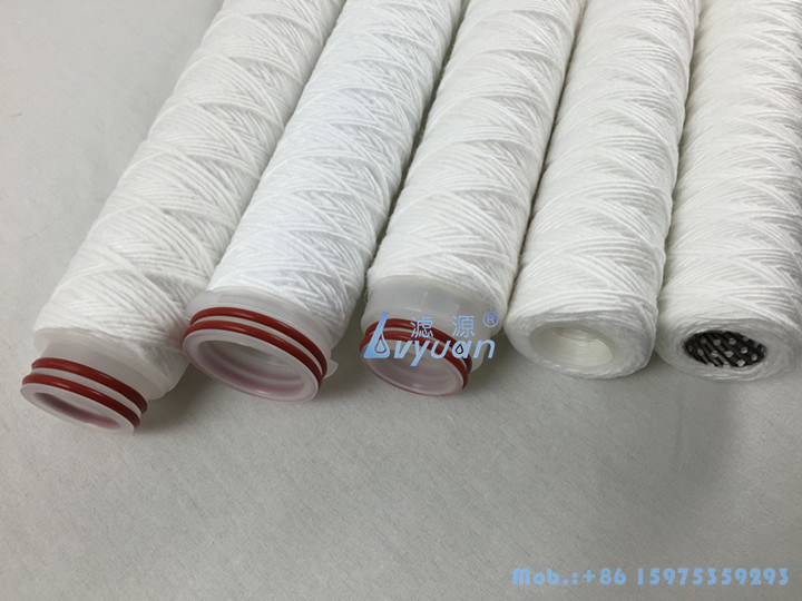 20 Inch Factory Price Sting Wound PP Yarn Water Filter Cartridge with 0.5 1 Micron
