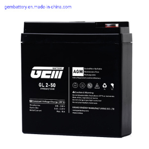 2V 100ah AGM Rechargeable Factory Price High Performance Lead Acid Gem Battery