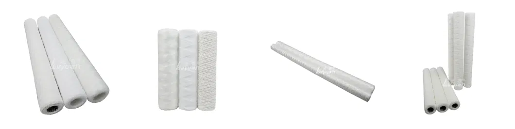 Industrial Water Filtration String Wound Filter Cartridge for Juice Filtration
