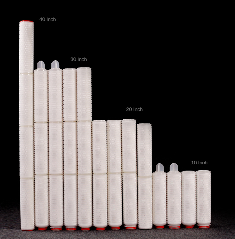 10 Inch Micron Filtration Housing Filter Pleated PP Filter Cartridge for Prefiltration