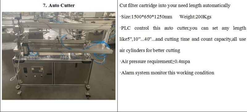 PP Filter Cartridge Machine for Water Filter Cartridge Making
