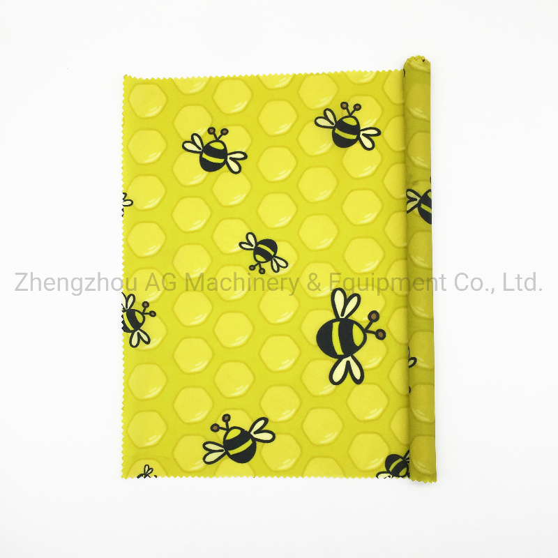 FDA/Gots Certificated Organic Cotton Reusable Beeswax Food Wrap Roll