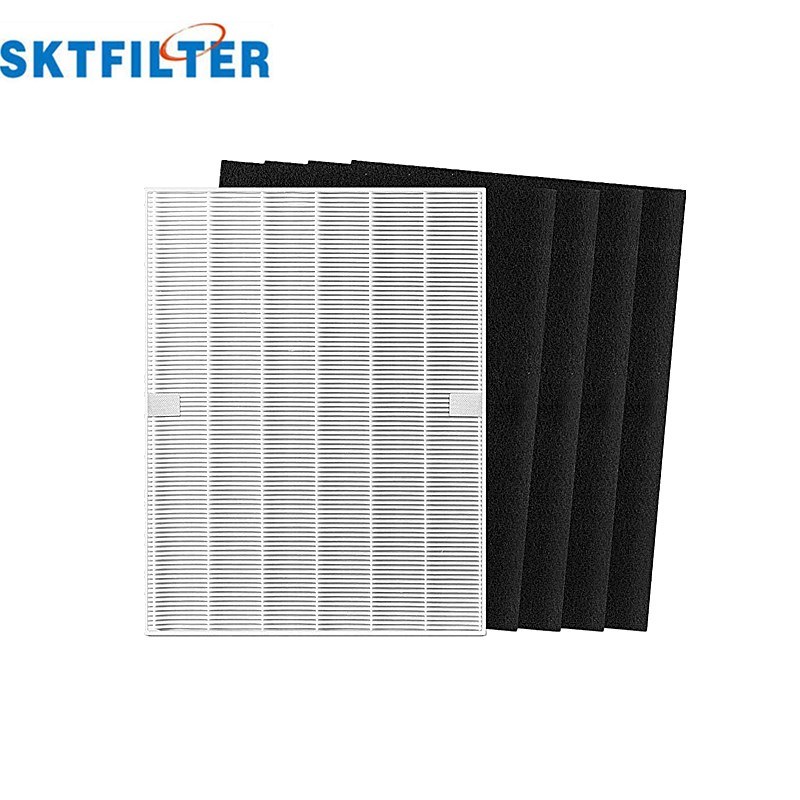 True HEPA and 4 Replacement Carbon Filters for Air Purifiers