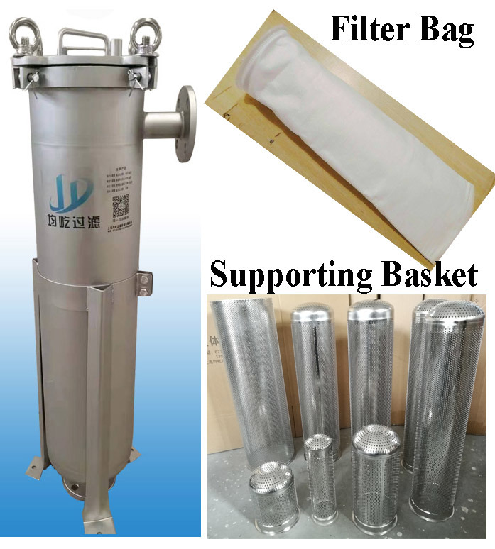 Stainless Steel Basket Strainer Housing Bag Filter