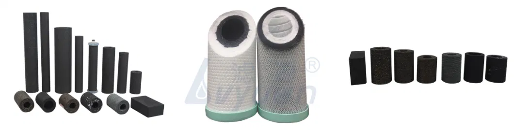 Water Treatment Parts of CTO Water Filter Cartridge/ CTO Cartridge Filter Various Dimension