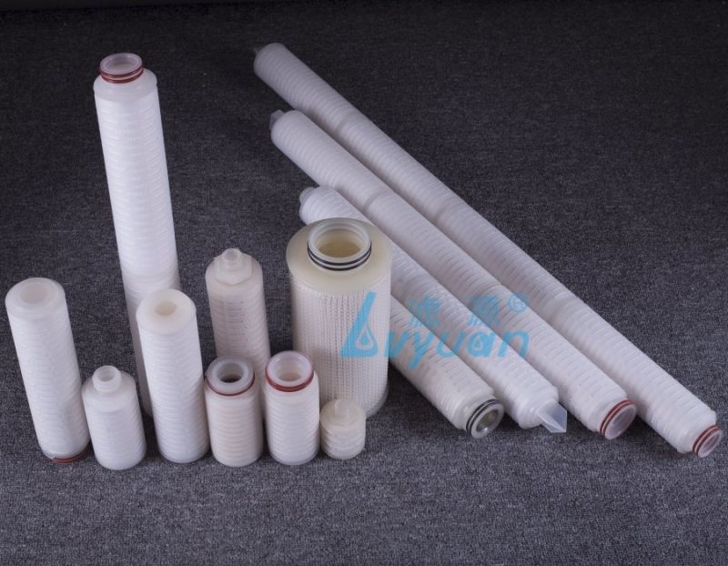 0.22 0.45 5 Um Micron Pleated Cartridge Filter for PP/PTFE/Pes Membrane