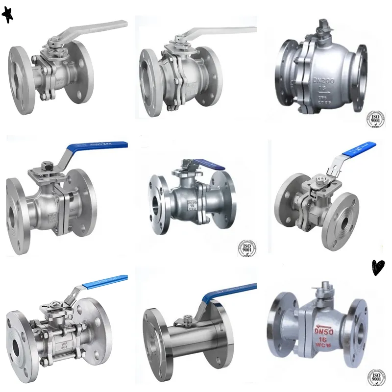 DIN 2PC Pn/10/Pn16/Pn63 Flange End SS304/SS316/SS316L Stainless Steel Ball Valve