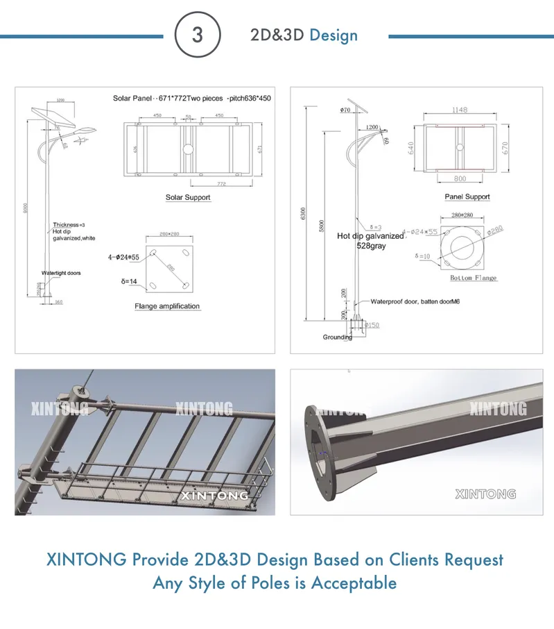 Galvanized Pipe Flange Street Light Pole Price