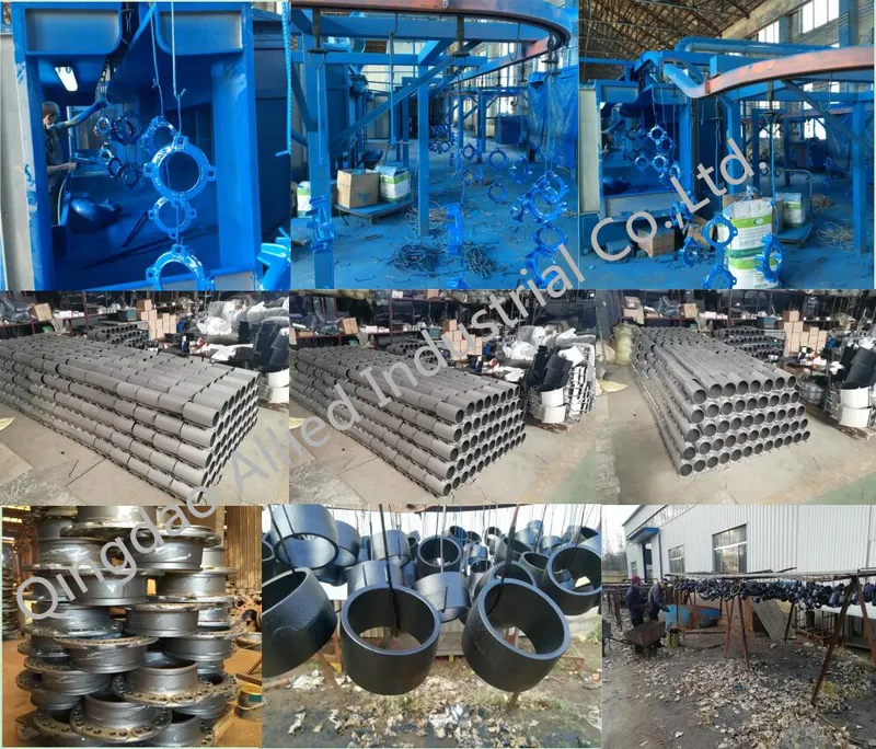 Ductile Iron Push on Flanged Adaptor for PVC/Hdpa PE Pipe