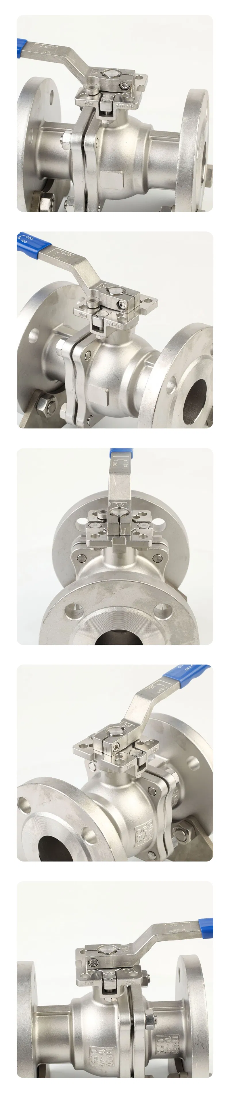 ANSI Pn 2PC SS304 Flanged Ball Valve of Stainless Steel