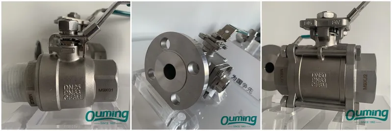 316L DIN65 Pn32 Flange ISO 5211 Multi Port Ball Valve