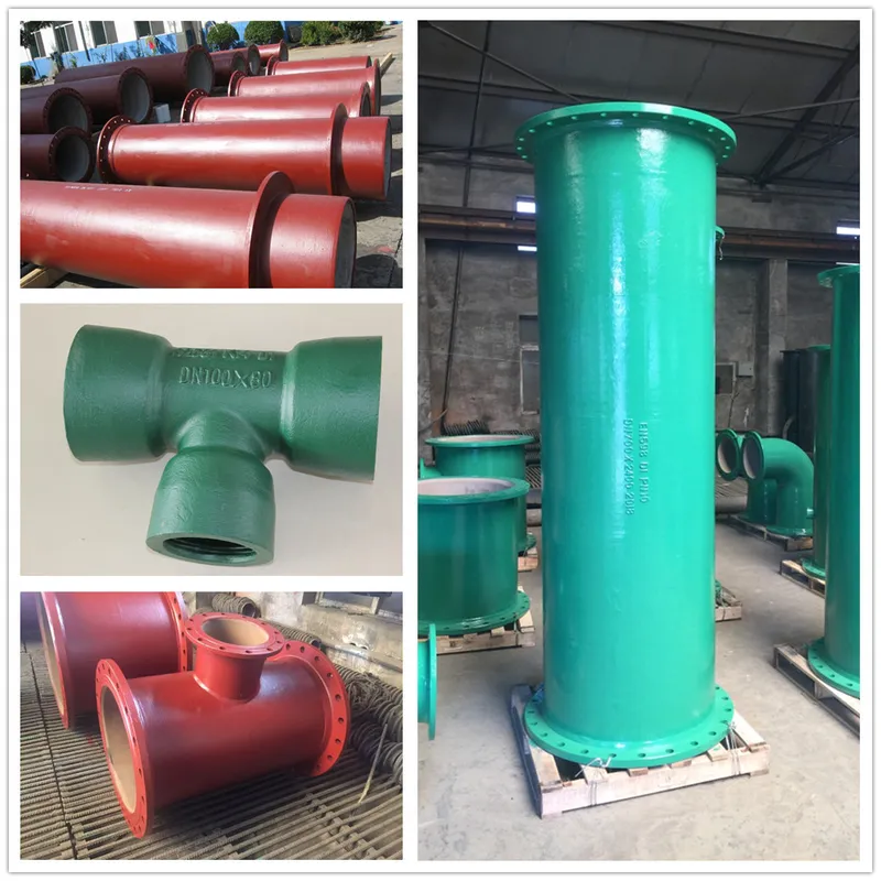 Blue Epoxy Coating Ductile Iron Flange Fittings Pn10 Pn16 Pn25