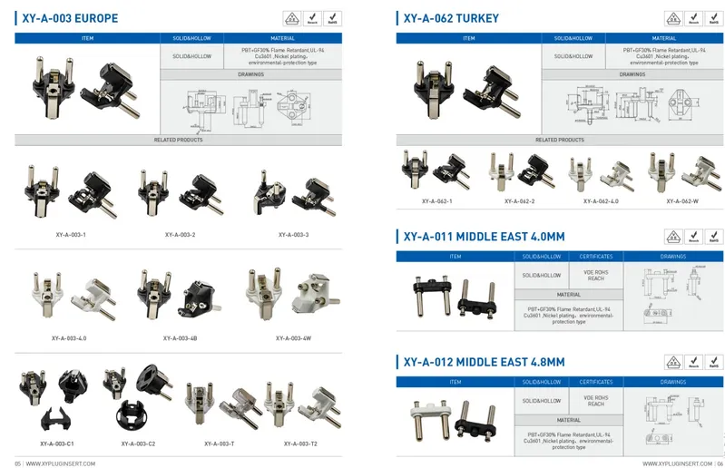 Plug Insert Socket Insert IEC 60320 C15 Insert VDE