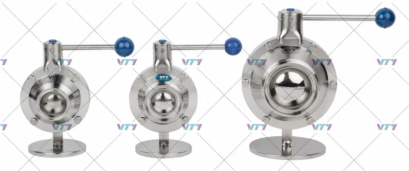 Manual Sanitary Industrial Stainless Steel Flanged Ball Valve