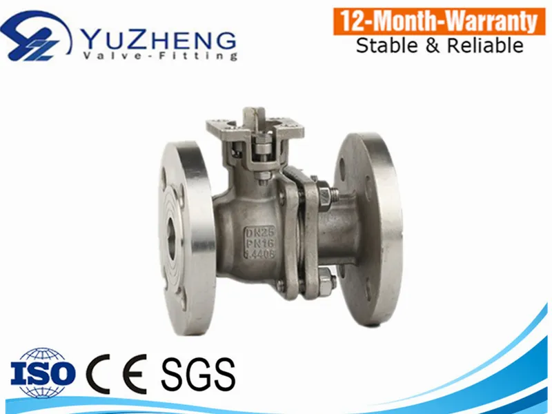 Industrial Stainless Steel 2PC Flanged Ball Valve with ANSI Class150lb/300lb