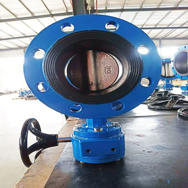 Flanged Butterfly Valve Pn16 Gearbox Operating Body: Ductile Iron