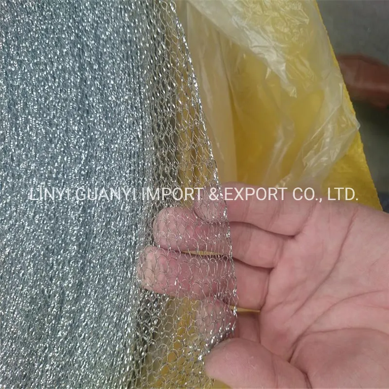 Galvanized Galvanised Mesh Metal Pot Scourer for Kitchen Cleaning