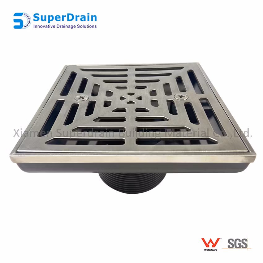 Stainless Steel 304 Floor Drain with Floor Flange Base