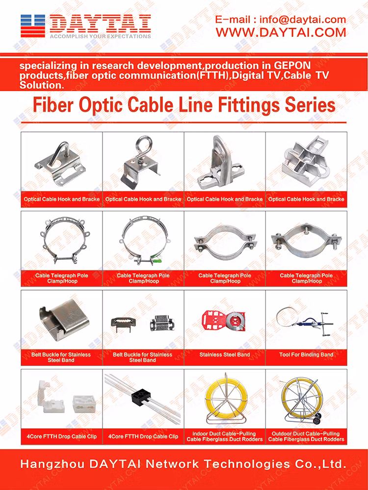 FTTH Plastic Aerial Cable Anchor Clamp for ADSS Cable or Round Type Cable 6~9mm