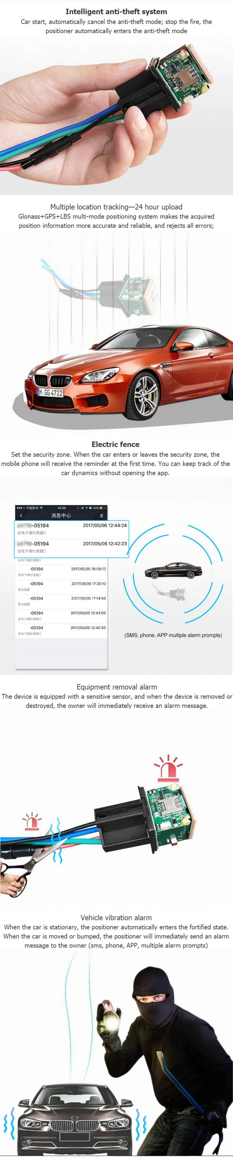 GPS Tracker Car GPS/GSM/GPRS Tracking System Vehicle GPS Tracker