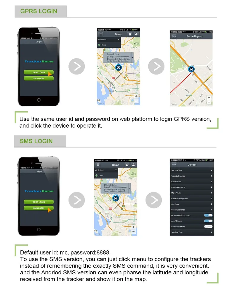 GPS303 Fleet GPS Vehicle Tracker with Free Android APP for Fleet Tracking