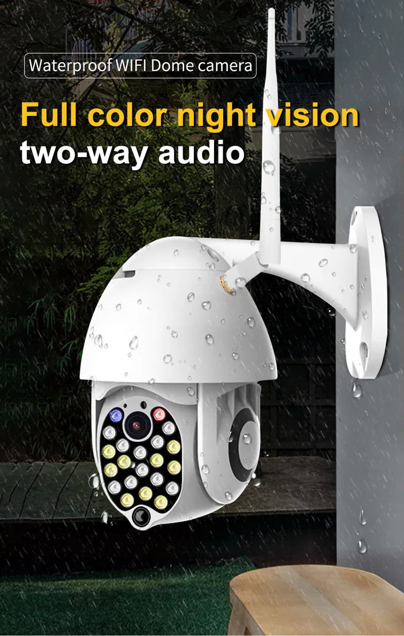 HD 1080P Wireless Wired PTZ WiFi IP Camera