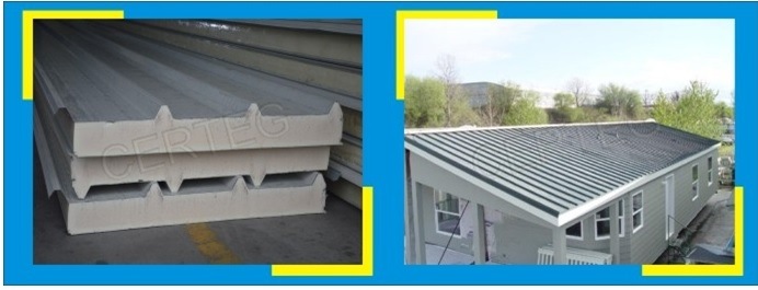 Energy saving PU sandwich roof panel 30mm