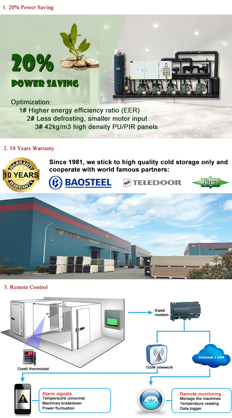 Shrimp Paste Small Cold Storage Units Panels for Cold Room Cold Storage Project