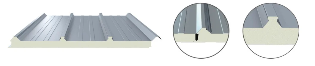 Wiskind Insulated Fireproof Sandwich Panel PU/PIR/PUR Panel Best Price for Wall Cladding System