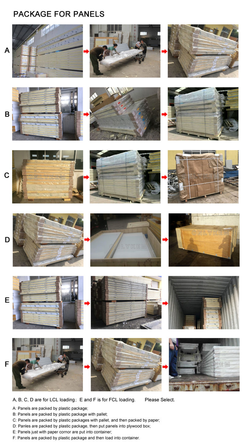Industrial and Commercial Refrigeration Freezing Rooms with PU Panels